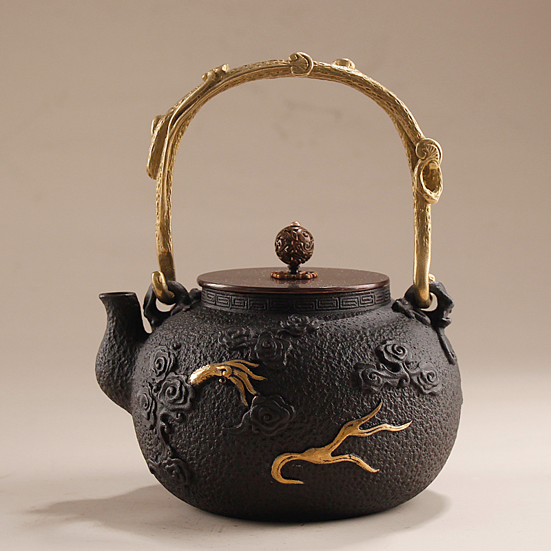 1.2L鋳鉄製水壺/功夫茶壺（模様入り）、高級ビジネスギフト - Cast Iron Corn のレビューと価格