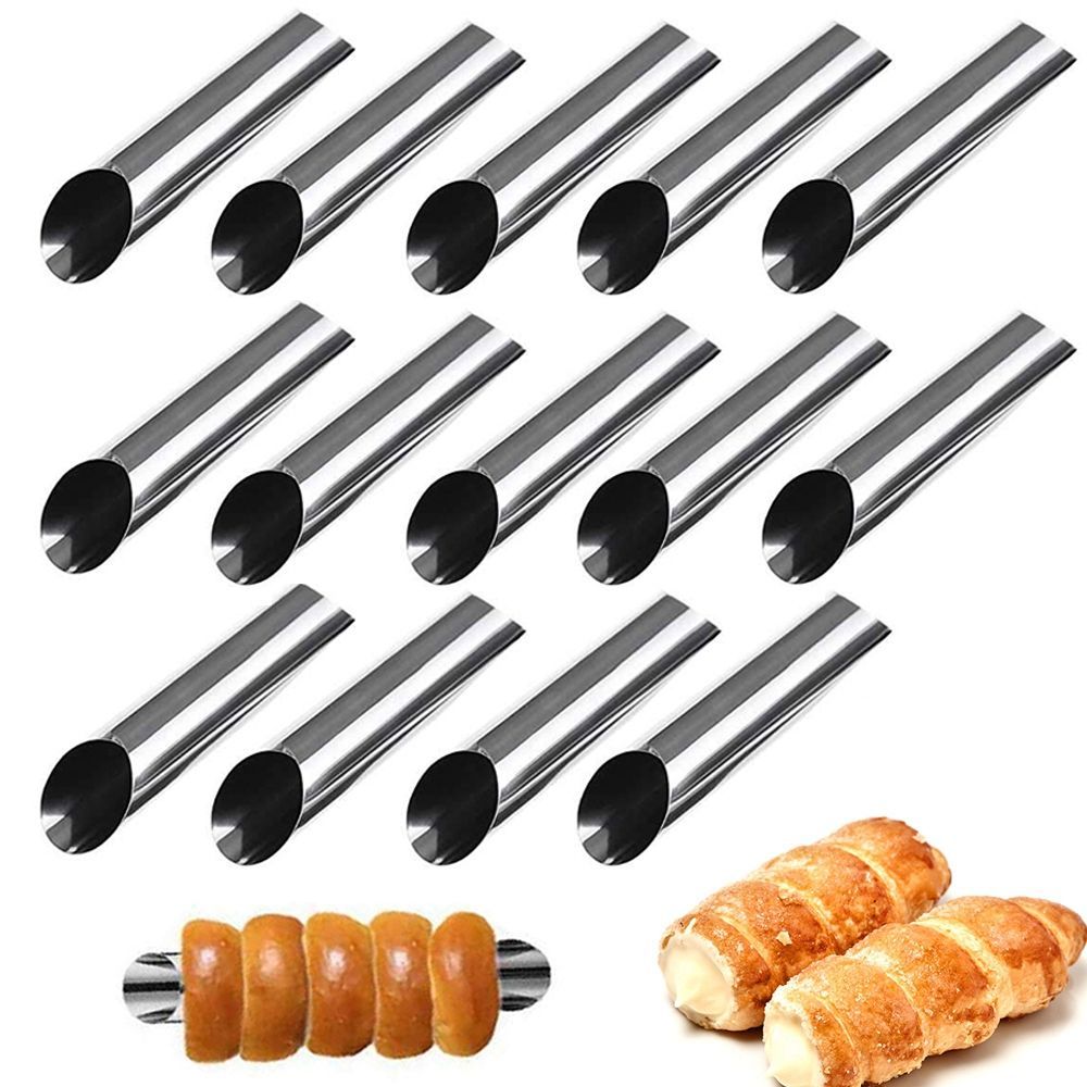 金属製6個セット デンマーク風カノーリ型 ペストリーロール  - Danish Pancake Pan のレビューと価格