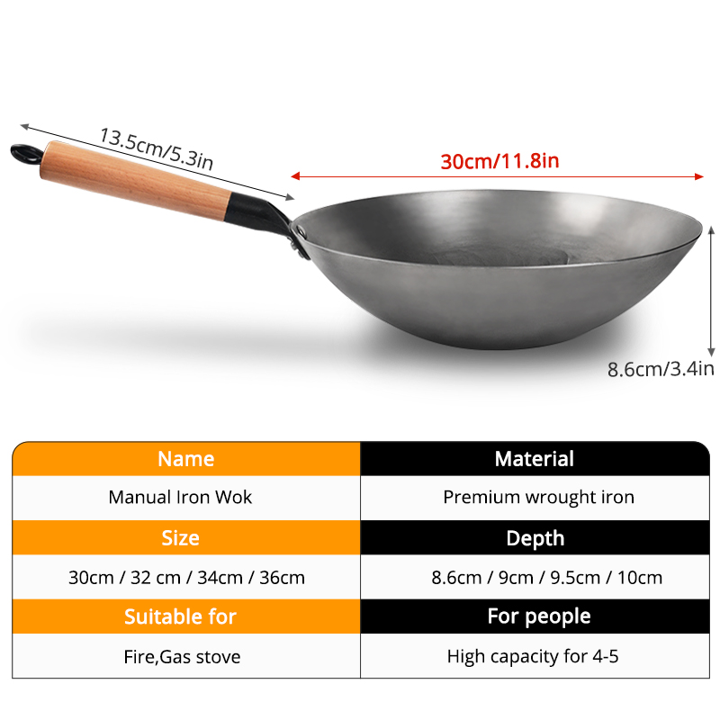 中国の鉄wok手作りの鍋コーティングされた調理器具耐久性のあ - Cast Iron Corn のレビューと価格