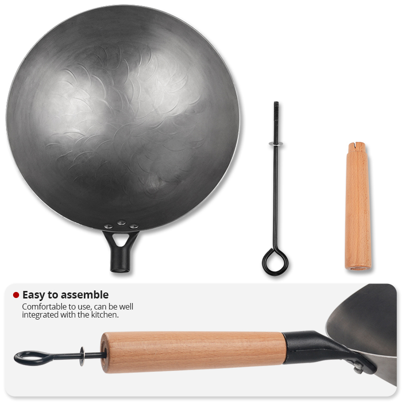 中国の鉄wok手作りの鍋コーティングされた調理器具耐久性のあ - Cast Iron Corn のレビューと価格