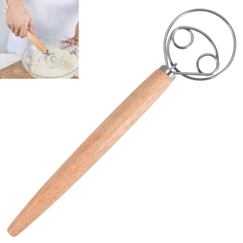 大型ハンドデンマーク生地泡立て器パンミキサーステンレス鋼ケー - Danish Pancake Pan のレビューと価格