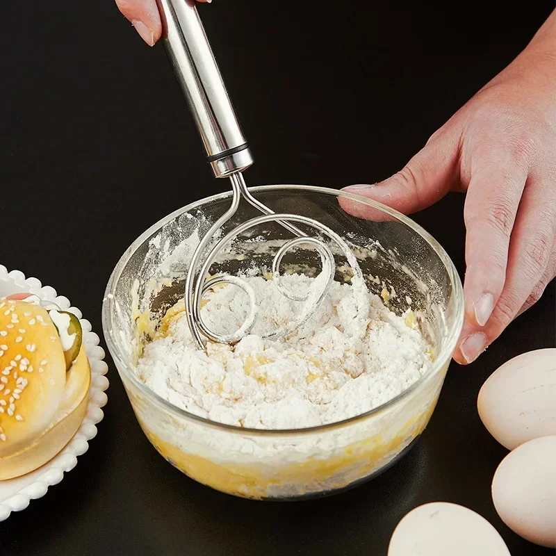デンマーク風生地パン用泡立て器 ステンレス鋼ハンドル キッチ - Danish Pancake Pan のレビューと価格