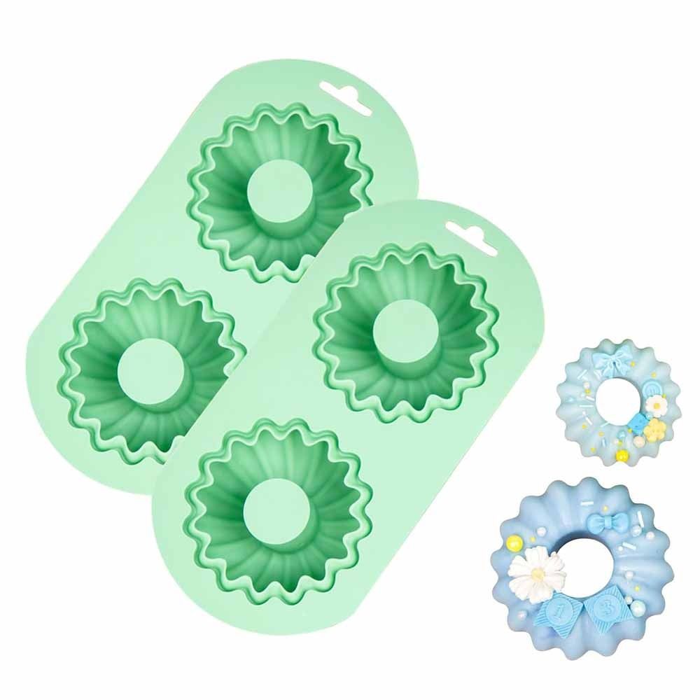 簡単に型抜きできる2穴ドーナツ型 DIYシリコン製ベーキング - Donut Mold Silicone のレビューと価格