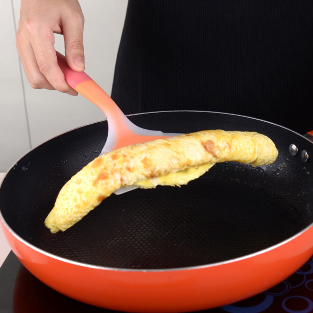 シリコン製スパチュラ 幅広パンケーキターナー ノンスティック - Okonomiyaki Spatula のレビューと価格