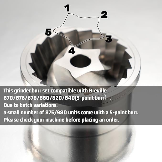 円錐形グラインダーバーセット交換用、Breville 870 - Breville Espresso Bes870 のレビューと価格